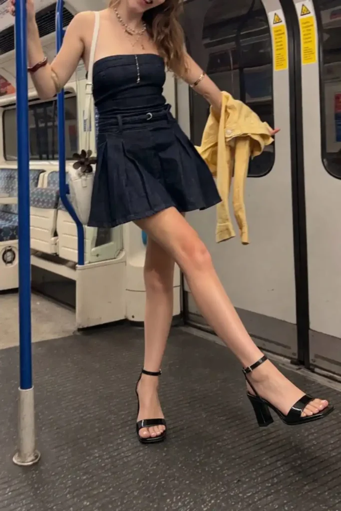 Comfortable heels for every occasion black block heel everyday outfit styling